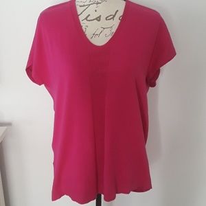 Vince Camuto Mixed Media Top